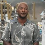Scott’s marble print shirt on Access Hollywood