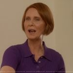 Miranda’s purple polo on And Just Like That