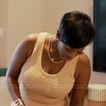 Shamea’s logo jacquard top and pants on The Real Housewives of Atlanta