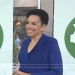 Sharon Epperson’s blue pleated wrap top on Today