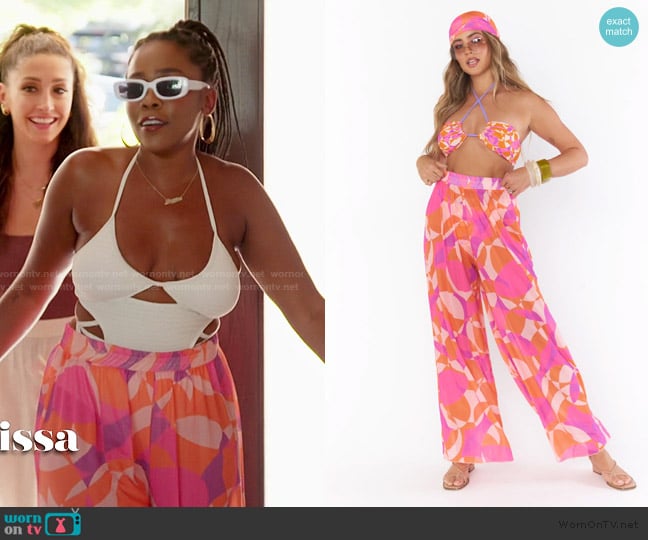 Show me Your Mumu Jet Setter Pants worn by Jasmine Goode on The Valley