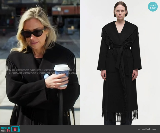 Simkhai Carrie Coat worn by Kristin Cavallari on Honestly Cavallari The Headline Tour