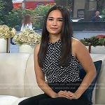 Emilie’s beige clear heel sandals on Today