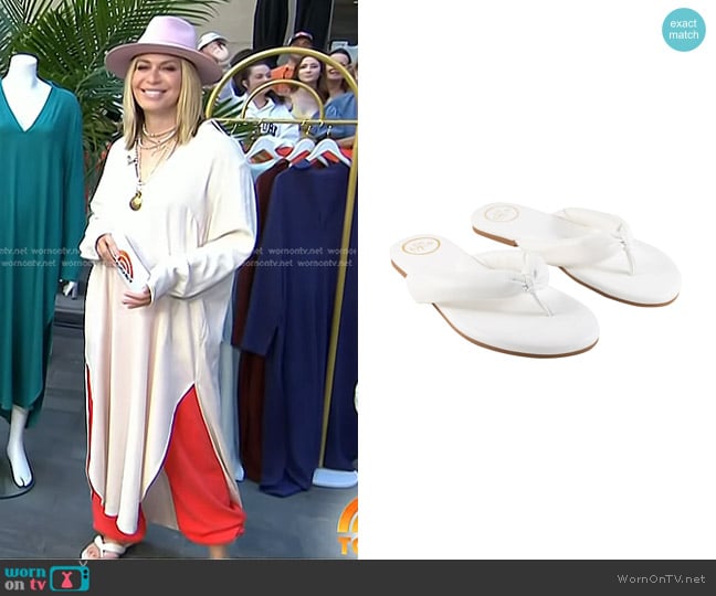 Solei Sea Gisel Sandals in White worn by Jill Martin on Today