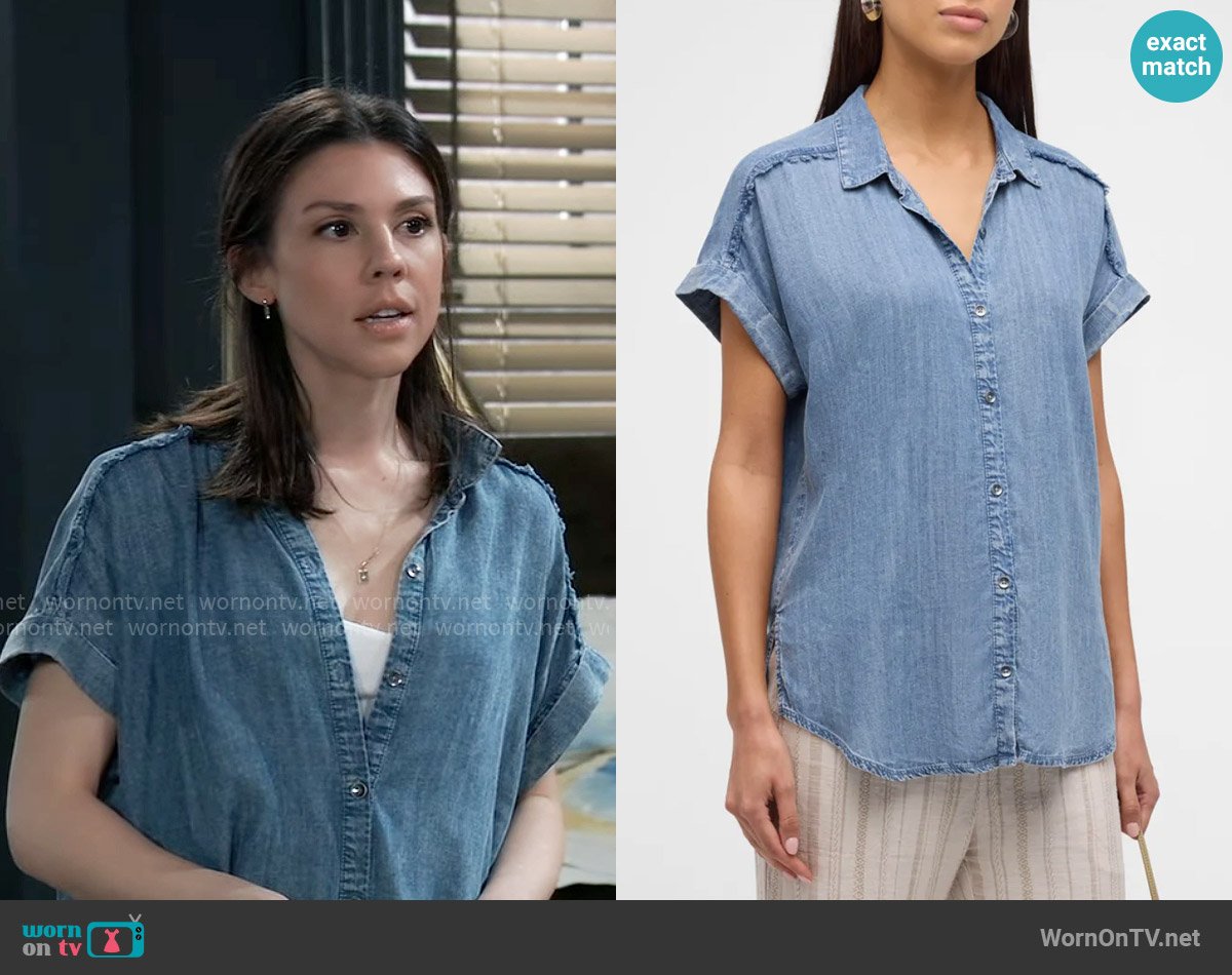 Splendid Kathryn Shirt worn by Kristina Corinthos-Davis (Kate Mansi) on General Hospital