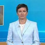 Stephanie’s blue linen blazer on Today