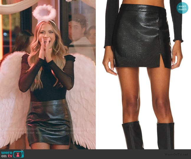 Steve Madden Cameron Mini Skirt worn by Mayci Neeley on The Secret Lives of Mormon Wives
