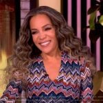 Sunny’s zig-zag v-neck dress on The View