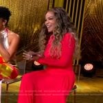 Sunny’s red maxi dress on The View