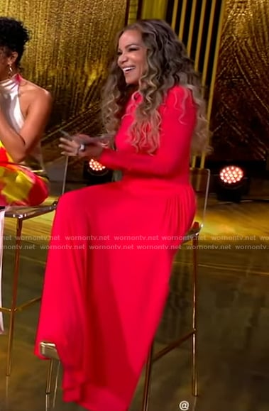 Sunny’s red maxi dress on The View