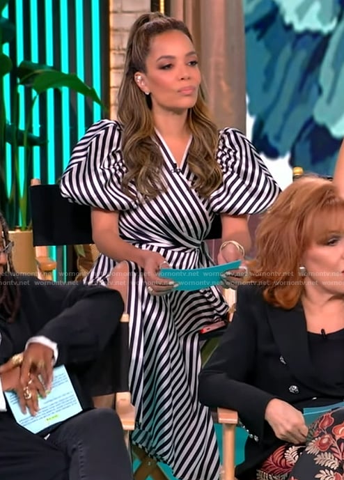 Sunny’s stripe tie front dress on The View