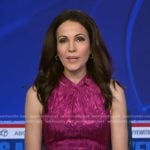 Tanya Rivero’s pink print sleeveless dress on Good Morning America