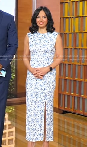 Dr. Tara Narula’s floral slit dress on Good Morning America