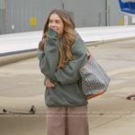 Taylor’s suede sandals on The Secret Lives of Mormon Wives