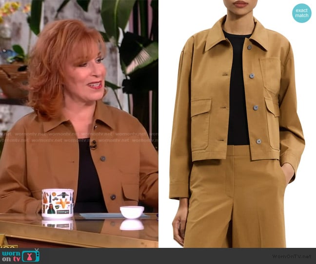 Theory Crop Work Jacket worn by Joy Behar on The View