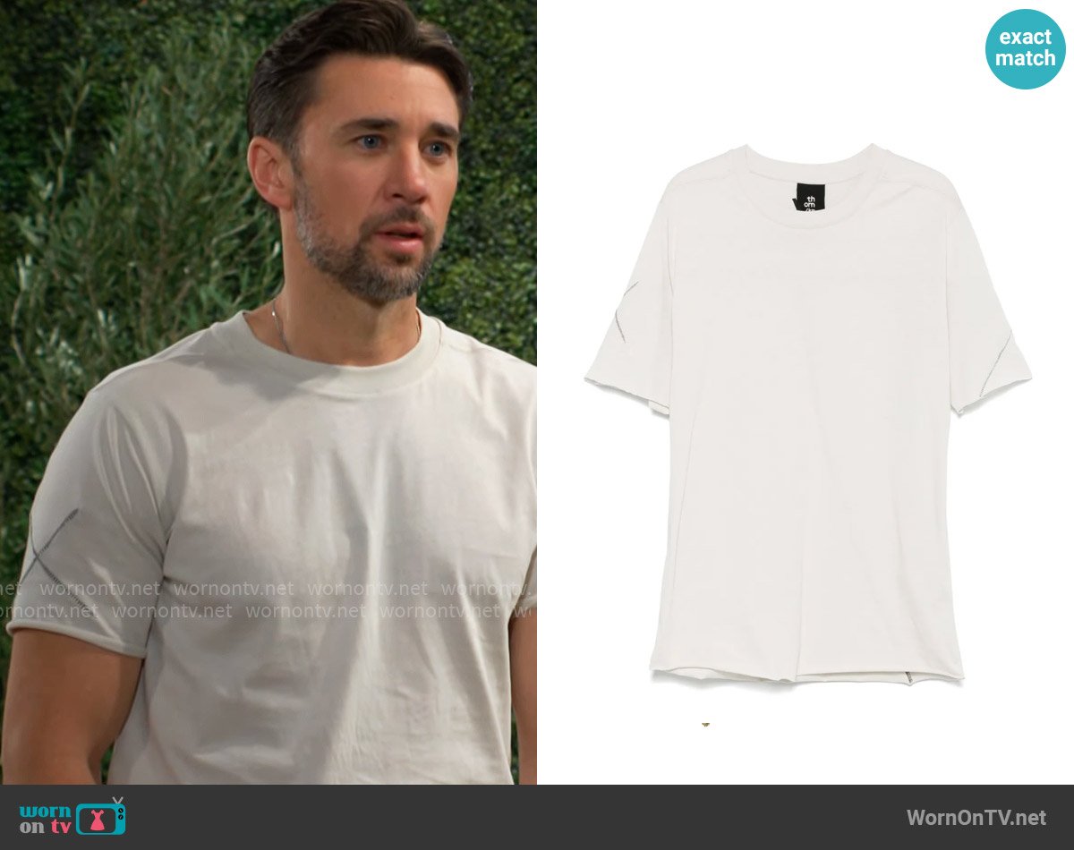 Thom Krom Crew-neck T-shirt worn by Cane Ashby (Billy Flynn) on The Young and the Restless