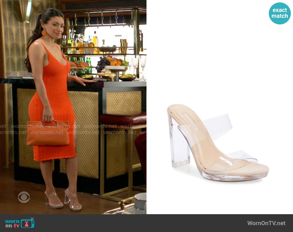 Topshop Rikki Sandal worn by Audra Charles (Zuleyka Silver) on The Young and the Restless