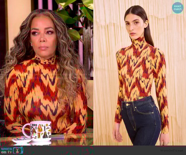 Ulla Johnson Aurelia Long Sleeve Turtleneck worn by Sunny Hostin on The View