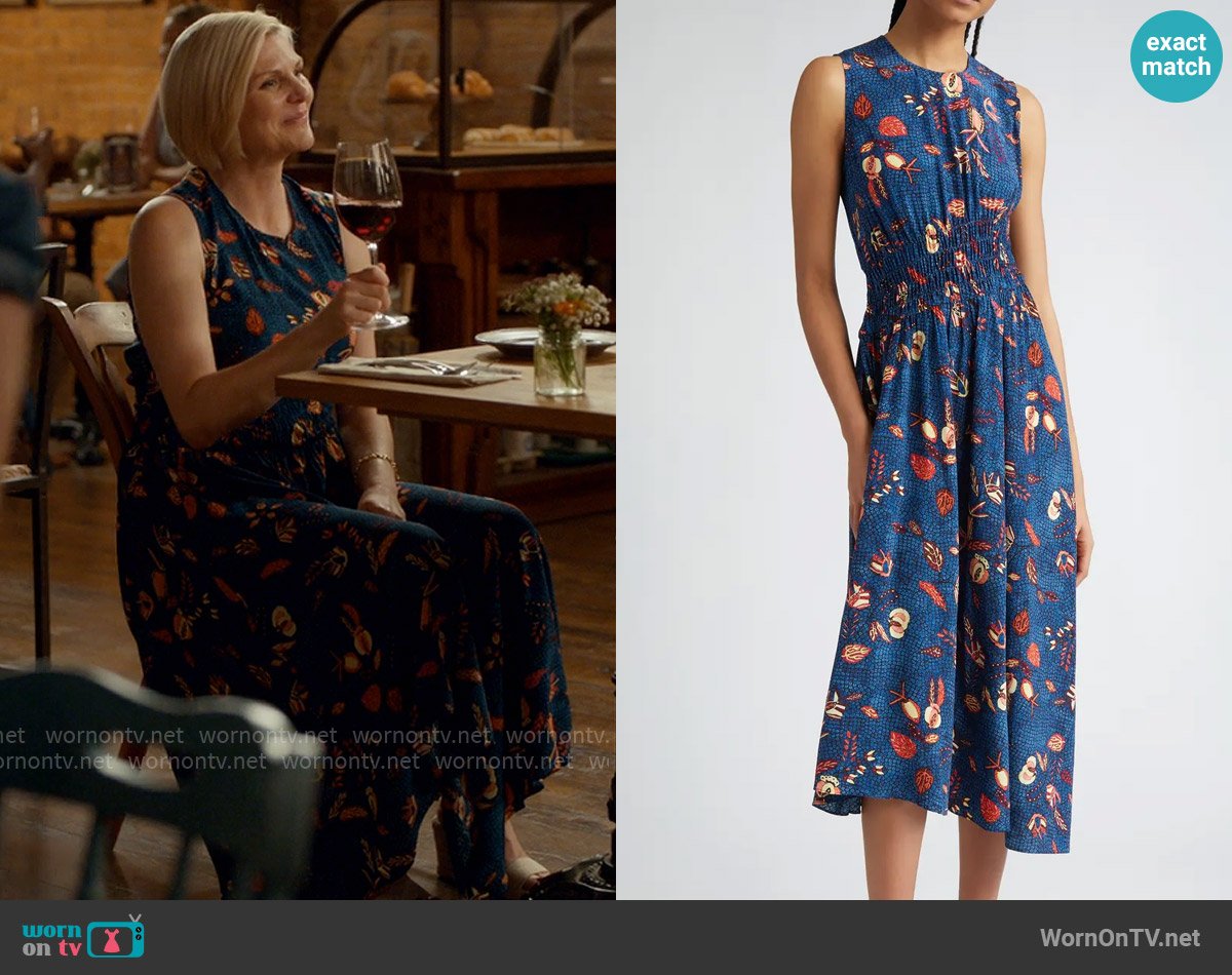 Ulla Johnson Luca Dress worn by Ellen Baker (Jennifer Robertson) on Ginny & Georgia