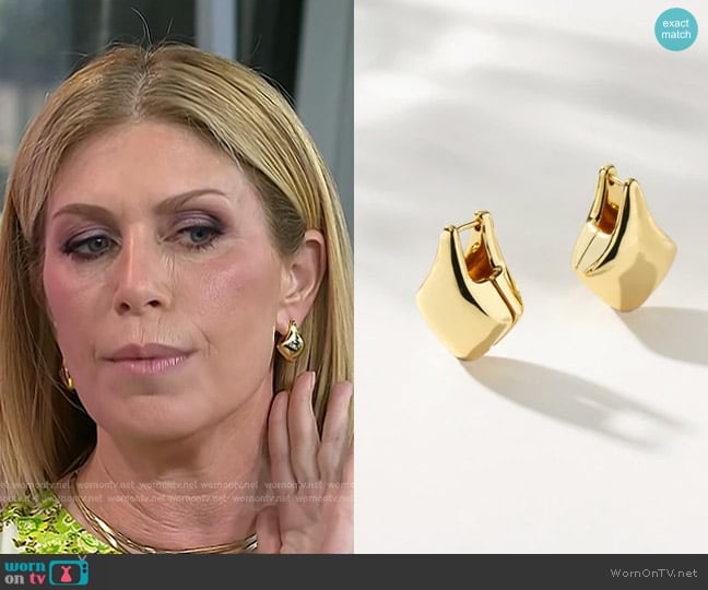 Uncommon James Movie Star Statement Earrings in gold worn by Jill Martin on Today