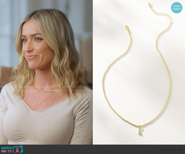 Uncommon James Wishful Pendant Necklace worn by Kristin Cavallari on Honestly Cavallari The Headline Tour