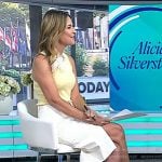 Savannah’s beige braided sandals on Today