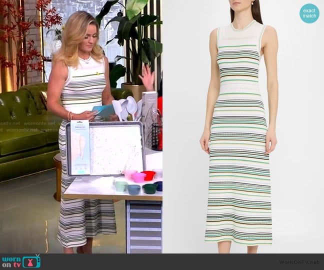 Veronica Beard Dawna Knit Dress worn by Sara Haines on The View