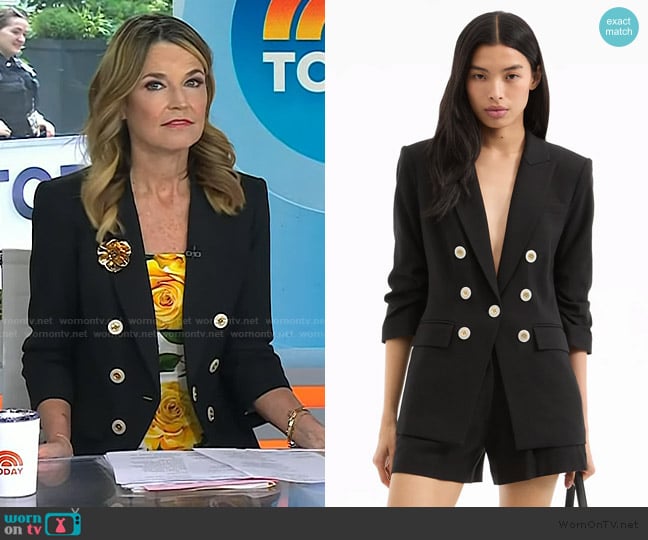 Veronica Beard Tomi Dickey Jacket worn by Savannah Guthrie on Today