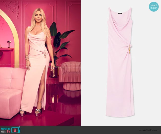 Versace Safety Pin gathered gown worn by Alexia Echevarria (Alexia Echevarria) on The Real Housewives of Miami