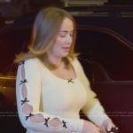 Whitney’s white dress with bows on The Secret Lives of Mormon Wives
