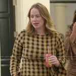 Whitney’s yellow gingham check print dress on The Secret Lives of Mormon Wives