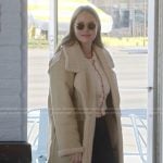 Whitney’s shearling coat and cardigan on The Secret Lives of Mormon Wives