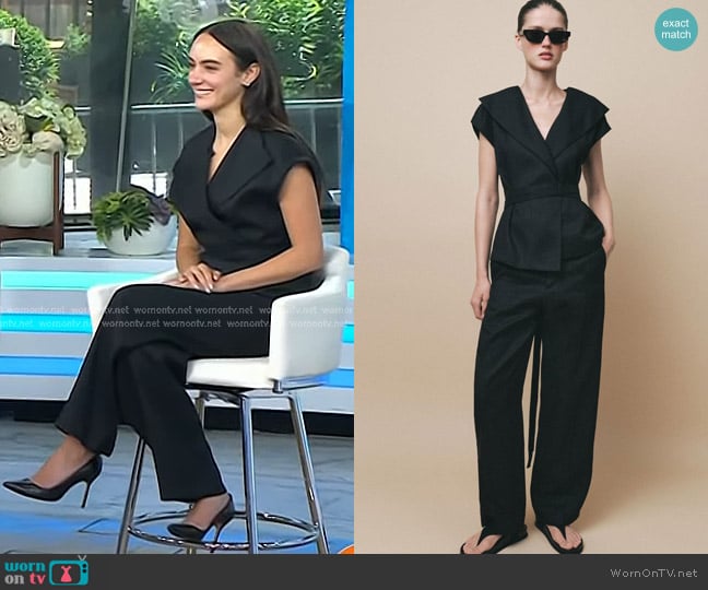 Zara Linen Vest and Pants worn by Liv Perez on Today