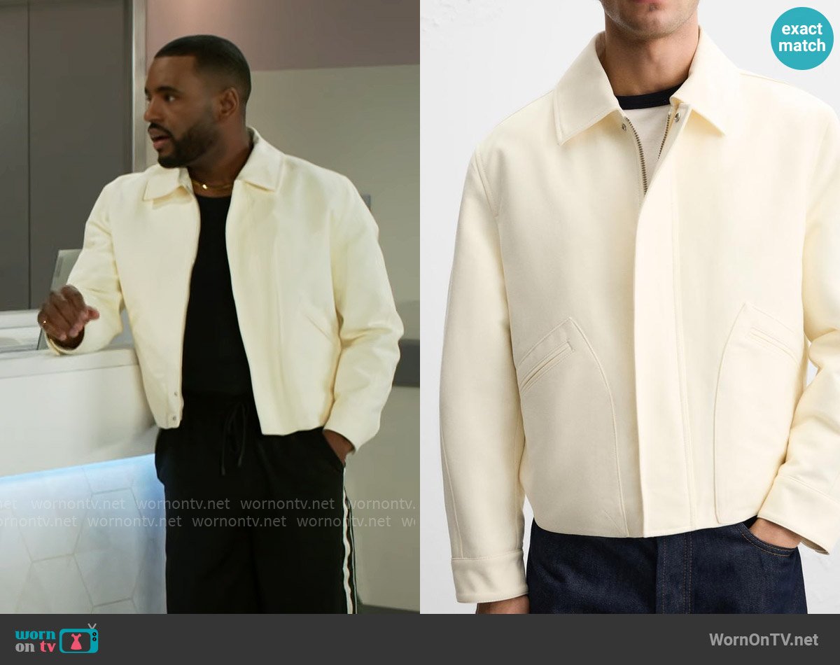 Zara Cropped Fit Cotton Jacket worn by Andre Richardson (Sean Freeman) on Beyond the Gates