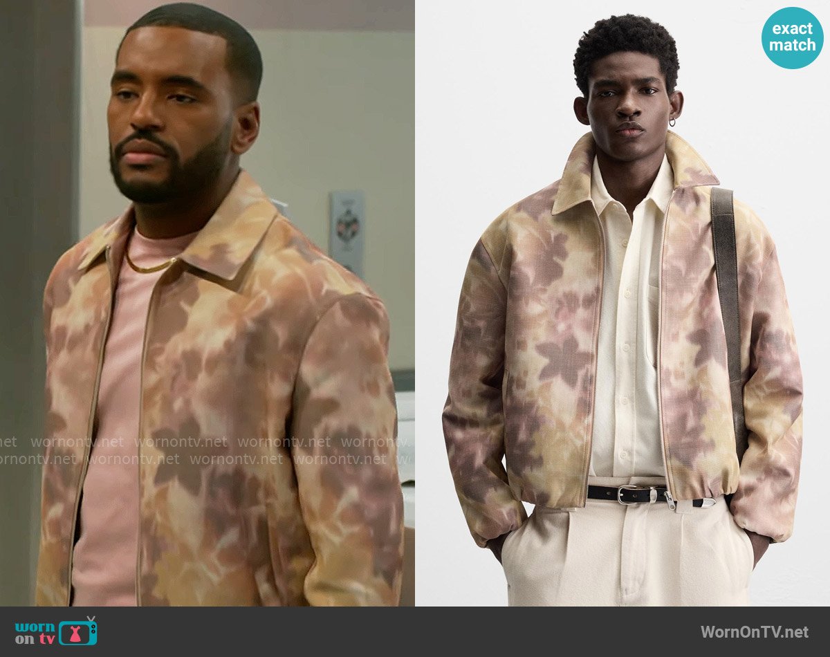 Zara Floral Print Jacket worn by Andre Richardson (Sean Freeman) on Beyond the Gates