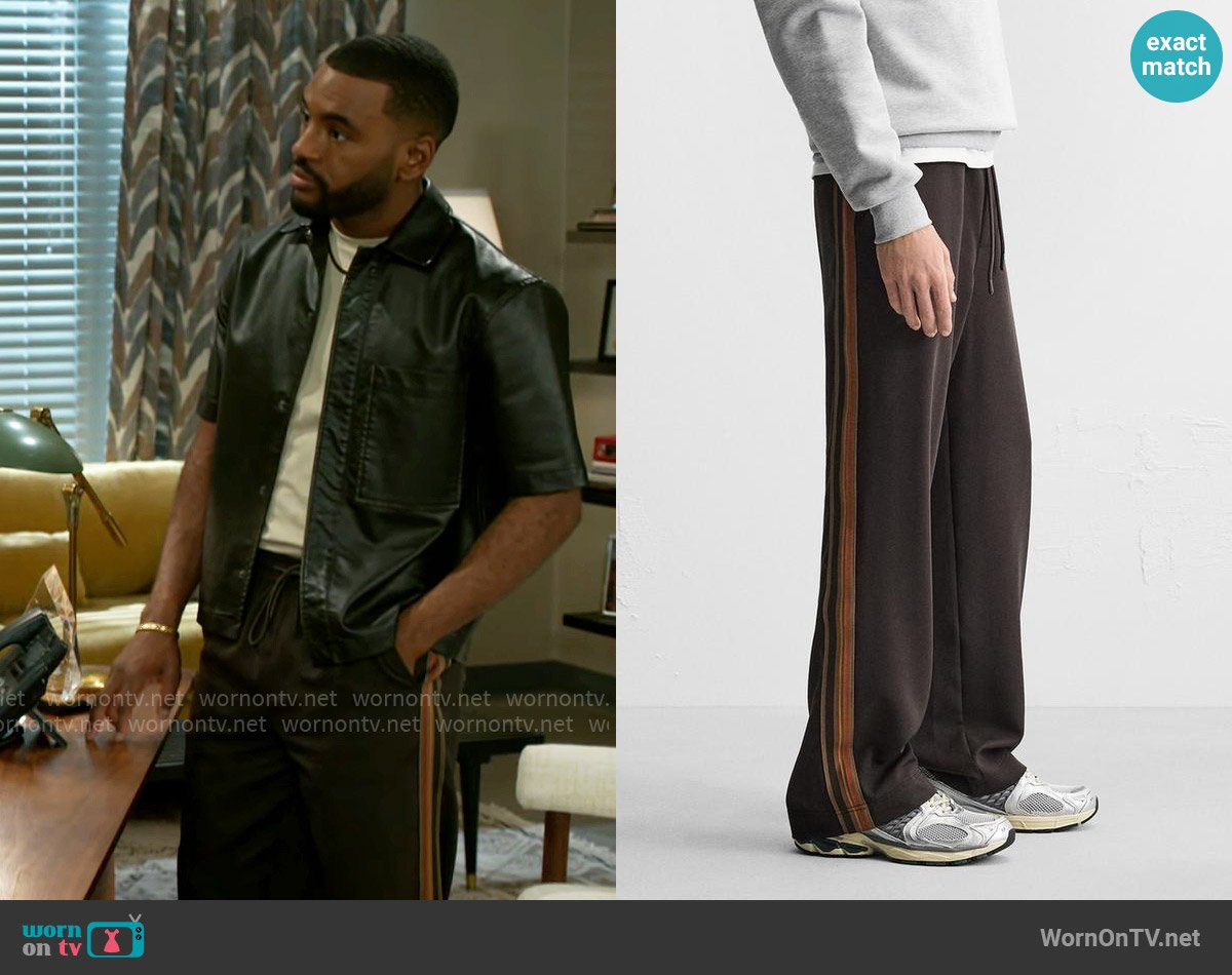 Zara Technical Pants with Bands worn by Andre Richardson (Sean Freeman) on Beyond the Gates