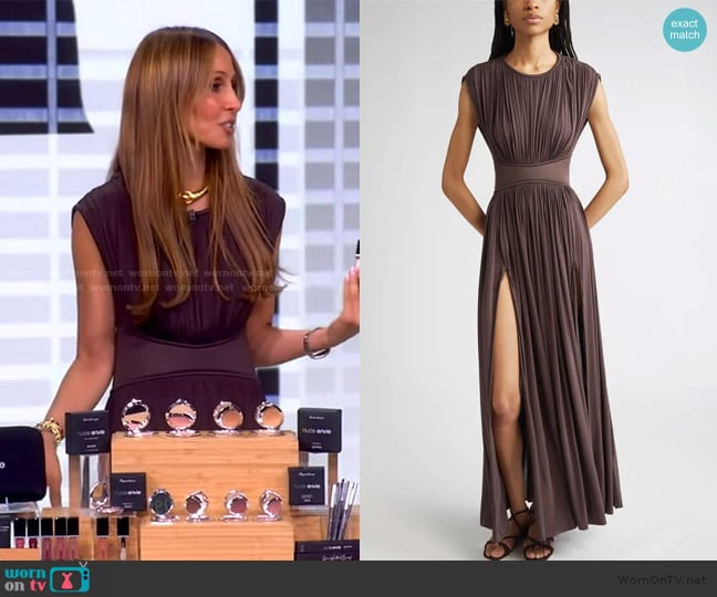 Zimmermann Illuminate Column Dress worn by Isabel Madison on The View