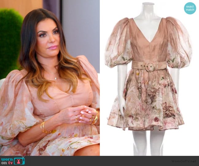Zimmermann Floral Print Dress worn by Adriana de Moura (Adriana de Moura) on The Real Housewives of Miami