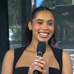 Ana Giulia Zortea’s black square neck top on Today