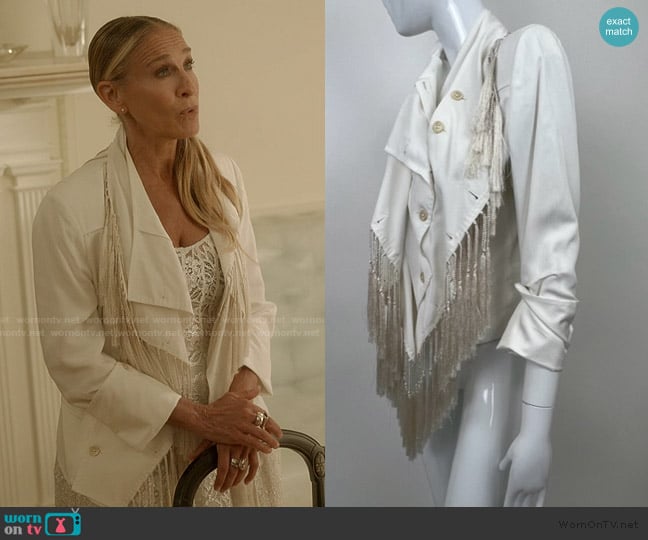 Ann Demeulemeester Vintage Jacket worn by Carrie Bradshaw (Sarah Jessica Parker) on And Just Like That