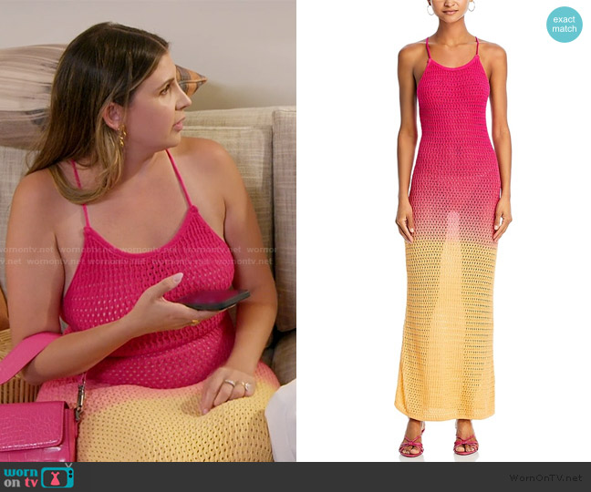 Fore Knitted Ombré Scoop Neck Dress worn by Janet Caperna on The Valley