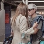 Meredith Marks’ blue shoulder bag on Next Gen NYC