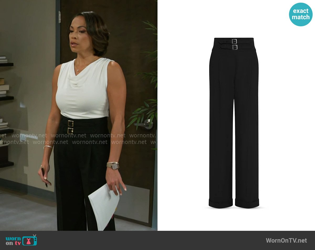 Marella Aguzze Pants worn by Nicole Dupree Richardson (Daphnee Duplaix) on Beyond the Gates