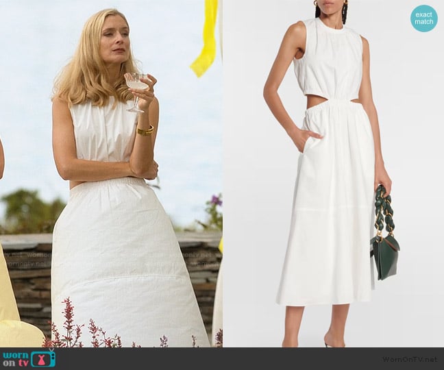 Proenza Schouler Cotton Cut Out Midi Dress worn by Penelope Sinclair (Caitlin Fitzgerald) on We Were Liars