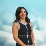 Dr. Tara Narula’s black button front mini dress on Good Morning America