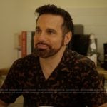 Anthony’s abstract print shirt on And Just Like That