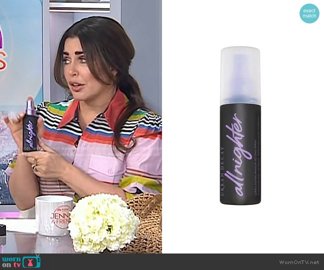 Urban Decay All Nighter Long-Lasting Makeup Setting Spray worn by Bobbie Thomas on Today