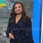Adelle’s black floral wrap dress on Today