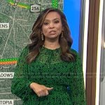 Adelle's green floral dress on Today
