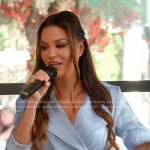 Adriana’s blue trench dress on The Real Housewives of Miami